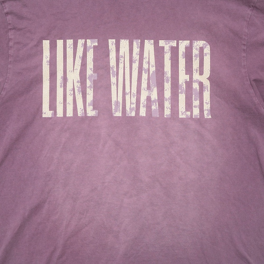 Silent Vortex Faded Purple Like Water Oversized Heavyweight T Shirt XL - Picture 3 of 7